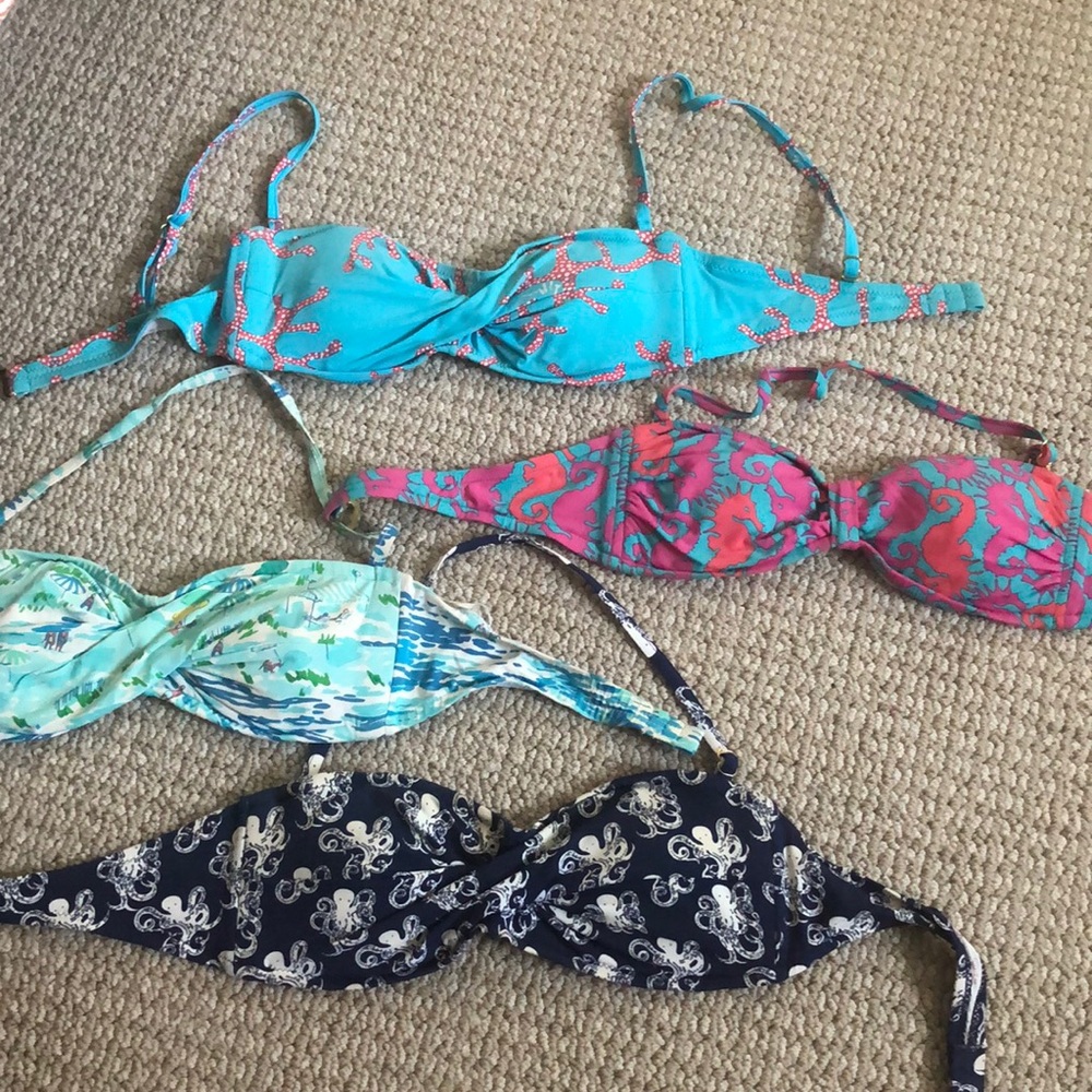 Lilly Pulitzer bathing suit tops!
